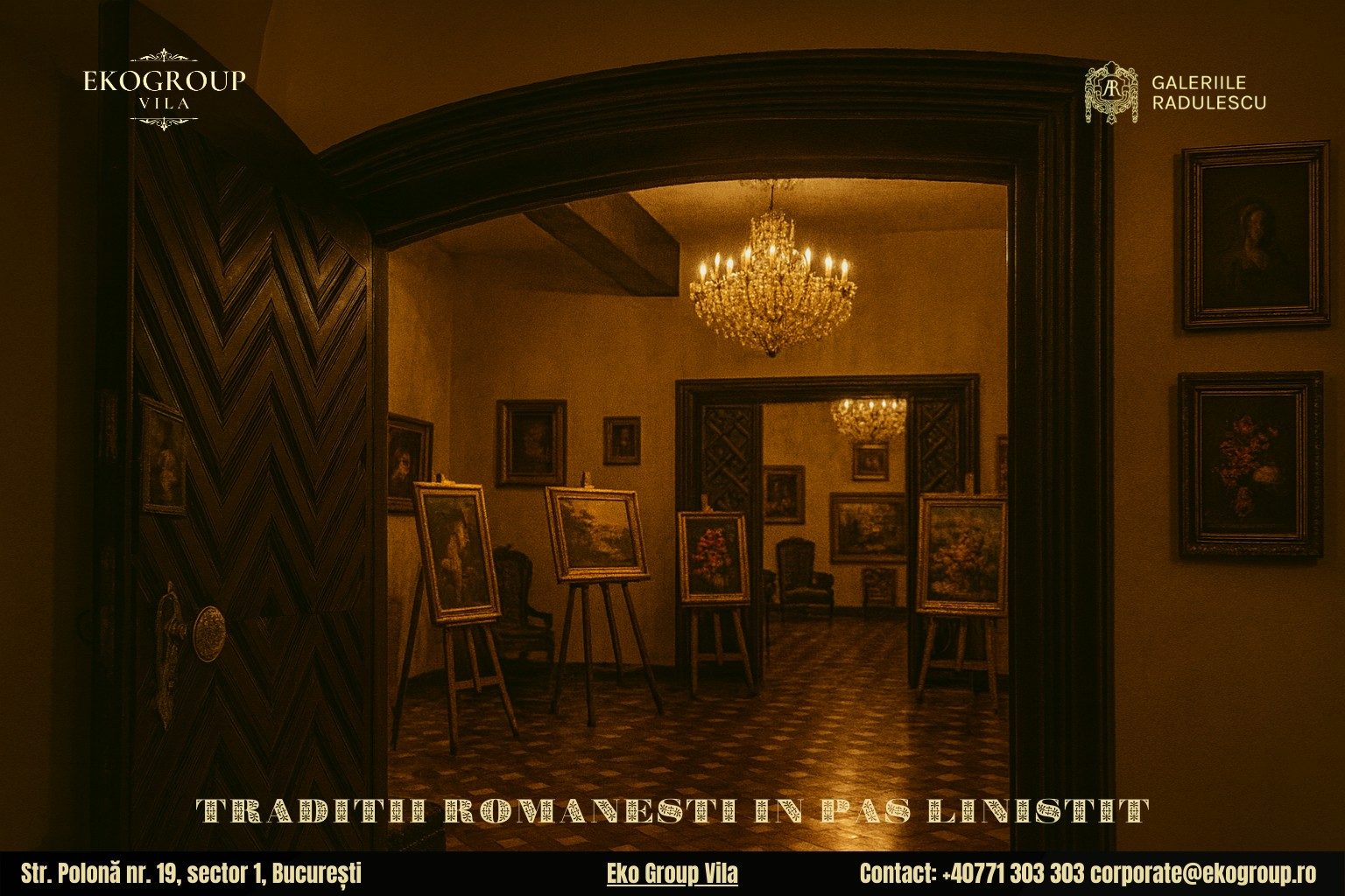 Tradiții de Crăciun redescoperite în eleganța interbelică prin expoziția Eko Group Vila