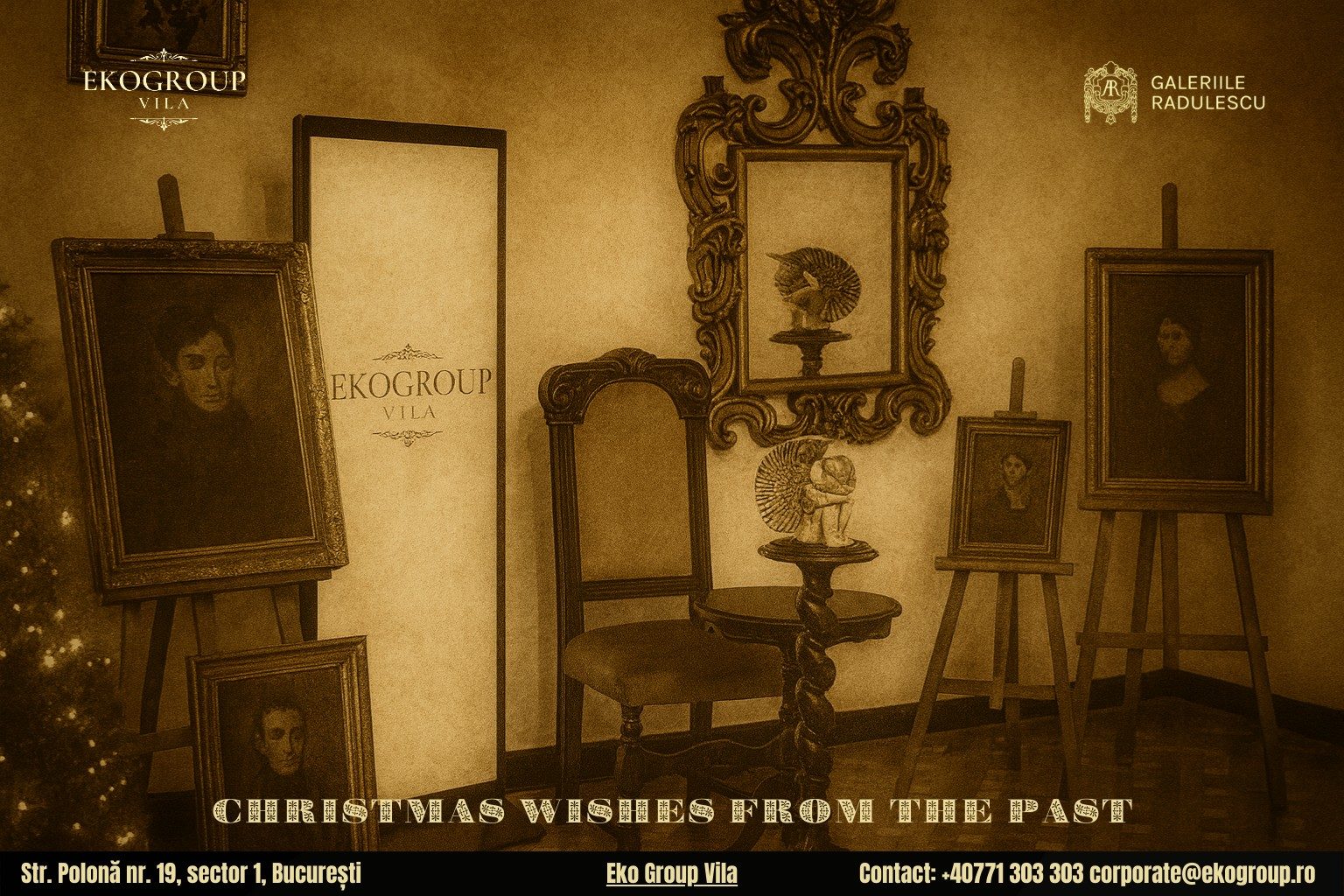 Urări de Crăciun inspirate din perioada interbelică, evocate printr-un concept unic la Eko Group Vila